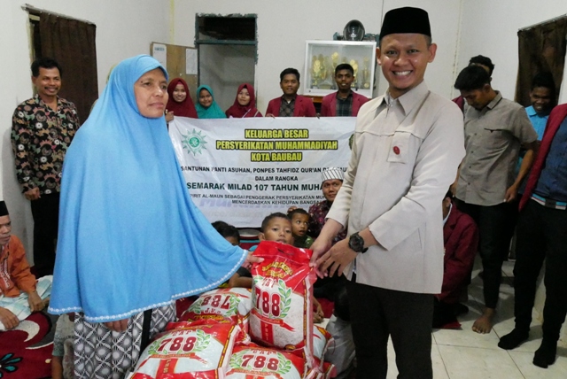 Milad 107 Tahun Muhammadiyah, anjangsana di Panti Asuhan Madin Al-Ikhlas